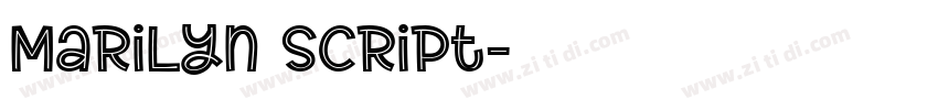 Marilyn Script字体转换